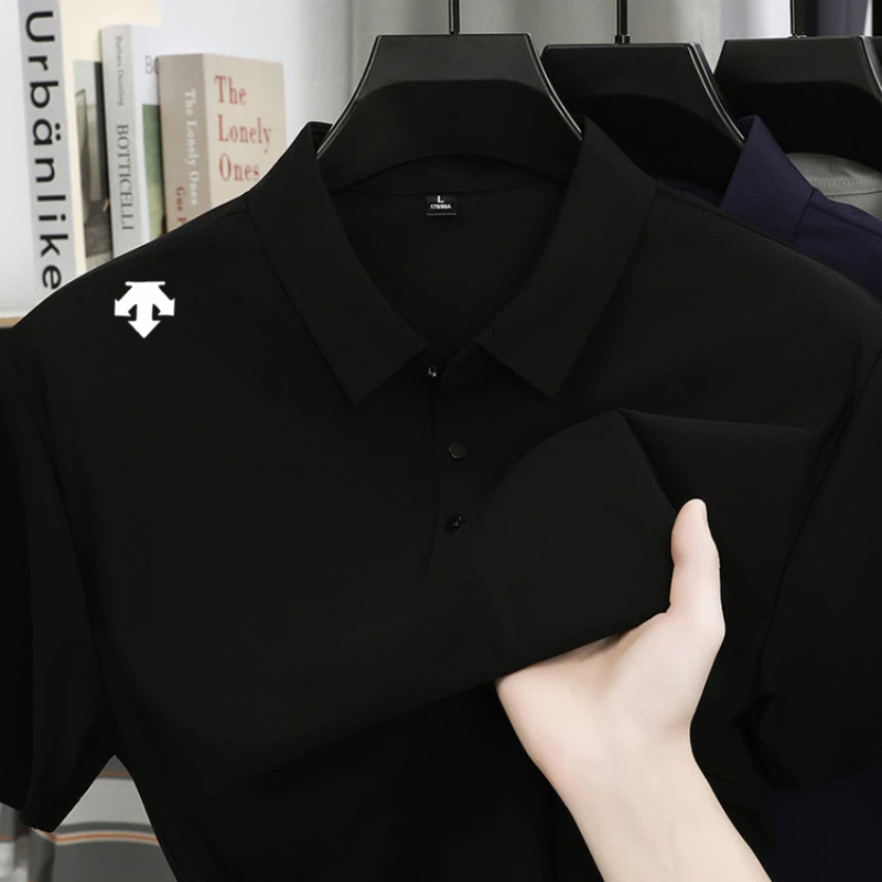 Kaus Polo Bordir Mewah Pria At - Golf Equipment Discount ulasan dan harga