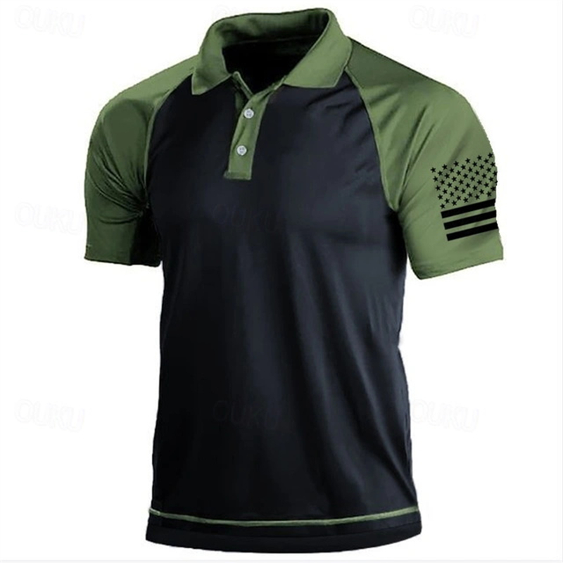 Kaus Polo Pola Bendera AS Gamb - Golf Equipment Discount ulasan dan harga
