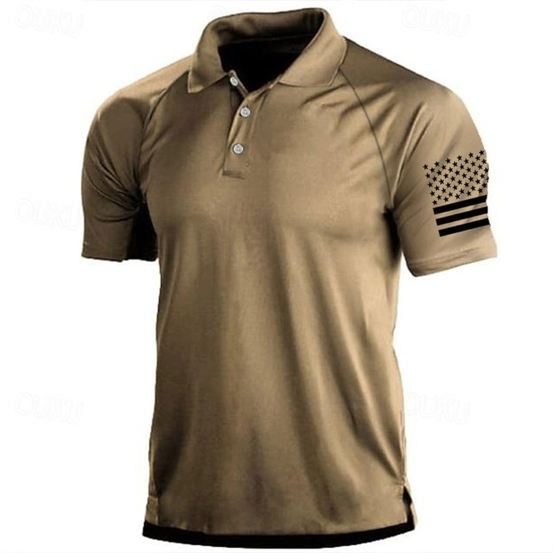 Kaus Polo Pola Bendera AS Gamb - Golf Equipment Discount ulasan dan harga