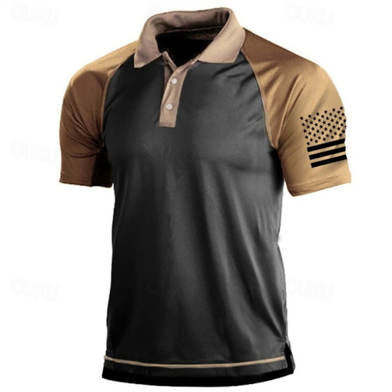 Kaus Polo Pola Bendera AS Gamb - Golf Equipment Discount ulasan dan harga
